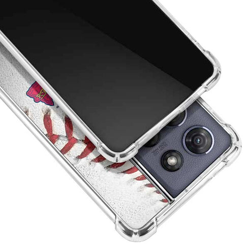 MLB Atlanta Braves Game Ball Moto G Power 5G (2025) Clear Case