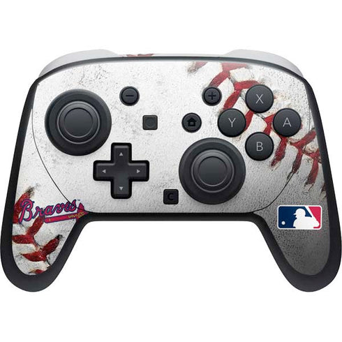 MLB Atlanta Braves Game Ball Nintendo Switch 2 (2025) Pro Controller Skin
