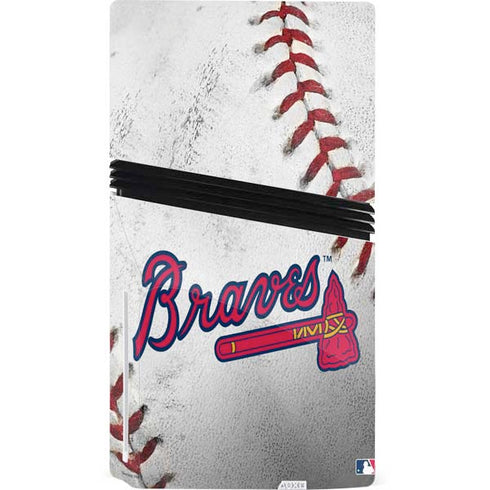 MLB Atlanta Braves Game Ball PS5 Pro Disk Console Skin