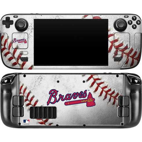 MLB Atlanta Braves Game Ball Steam Deck Handheld Gaming Computer OLED Skin