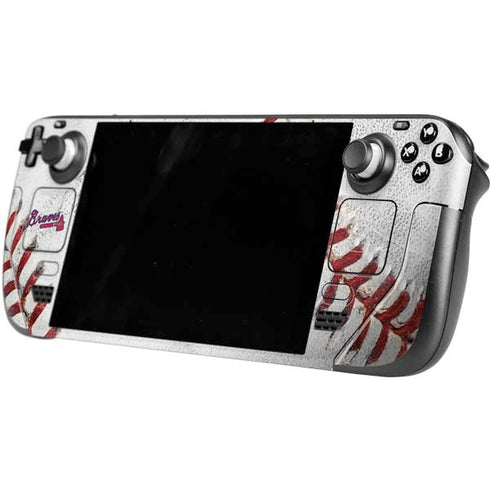 MLB Atlanta Braves Game Ball Steam Deck Handheld Gaming Computer OLED Skin