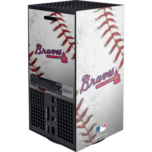 MLB Atlanta Braves Game Ball XBox Series X Digital Edition Console Skin
