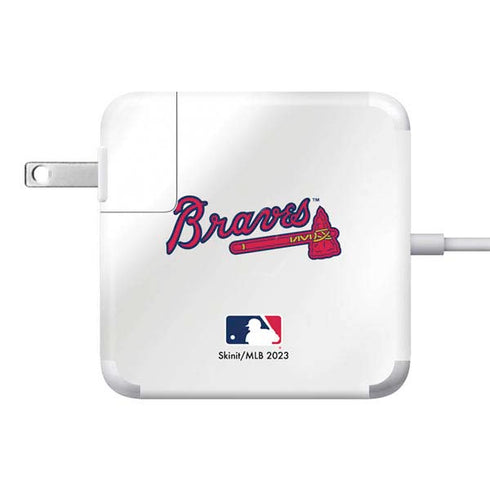 MLB Atlanta Braves Home Jersey 85W Power Adapter (15 and 17 inch MacBook Pro Charger) Skin