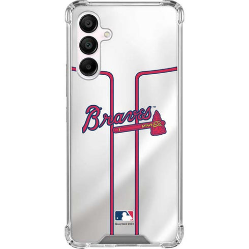 MLB Atlanta Braves Home Jersey Galaxy A16 5G Clear Case
