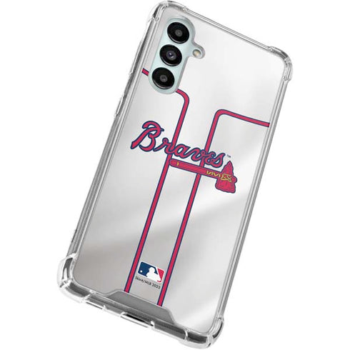 MLB Atlanta Braves Home Jersey Galaxy A16 5G Clear Case