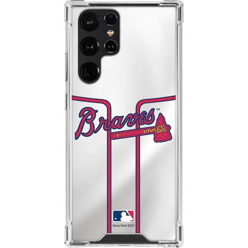 MLB Atlanta Braves Home Jersey Galaxy S23 Ultra Clear Case