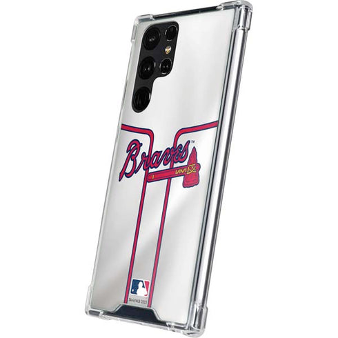 MLB Atlanta Braves Home Jersey Galaxy S23 Ultra Clear Case