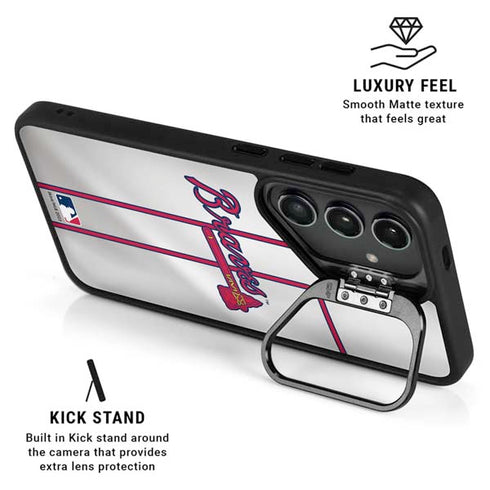 MLB Atlanta Braves Home Jersey Galaxy S25 Plus Kickstand Case