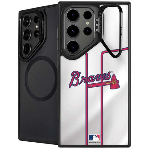 MLB Atlanta Braves Home Jersey Galaxy S25 Ultra Kickstand Case