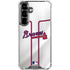 MLB Atlanta Braves Home Jersey Galaxy S26 Clear Case