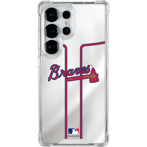 MLB Atlanta Braves Home Jersey Galaxy S26 Ultra Clear Case