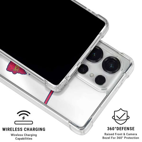 MLB Atlanta Braves Home Jersey Galaxy S26 Ultra Clear Case