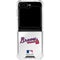 MLB Atlanta Braves Home Jersey Galaxy Z Flip6 Clear Case