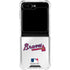 MLB Atlanta Braves Home Jersey Galaxy Z Flip6 Clear Case