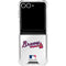 MLB Atlanta Braves Home Jersey Galaxy Z Flip7 Clear Case