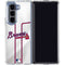 MLB Atlanta Braves Home Jersey Galaxy Z Fold5 5G Clear Case