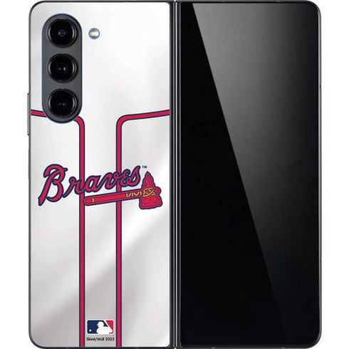 MLB Atlanta Braves Home Jersey Galaxy Z Fold5 5G Skin