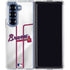 MLB Atlanta Braves Home Jersey Galaxy Z Fold6 Clear Case