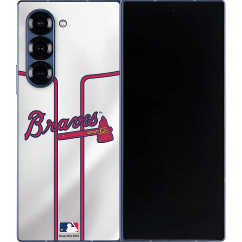 MLB Atlanta Braves Home Jersey Galaxy Z Fold6 Skin