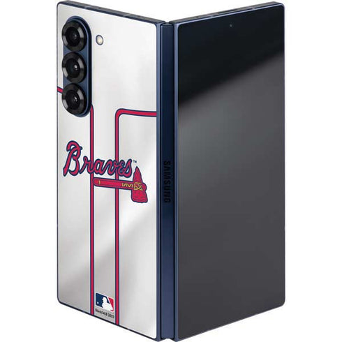 MLB Atlanta Braves Home Jersey Galaxy Z Fold6 Skin