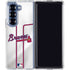 MLB Atlanta Braves Home Jersey Galaxy Z Fold7 Clear Case