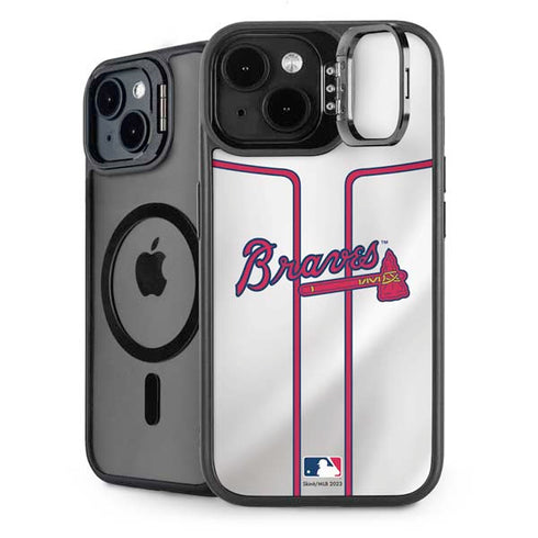 MLB Atlanta Braves Home Jersey iPhone 14 Plus Kickstand Case