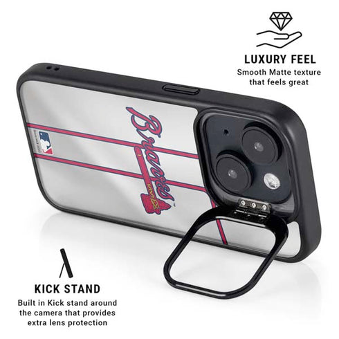 MLB Atlanta Braves Home Jersey iPhone 14 Plus Kickstand Case