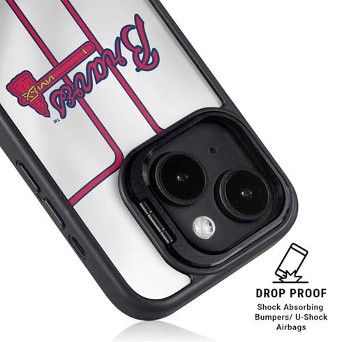 MLB Atlanta Braves Home Jersey iPhone 14 Plus Kickstand Case