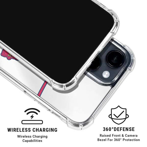 MLB Atlanta Braves Home Jersey iPhone 15 Clear Case