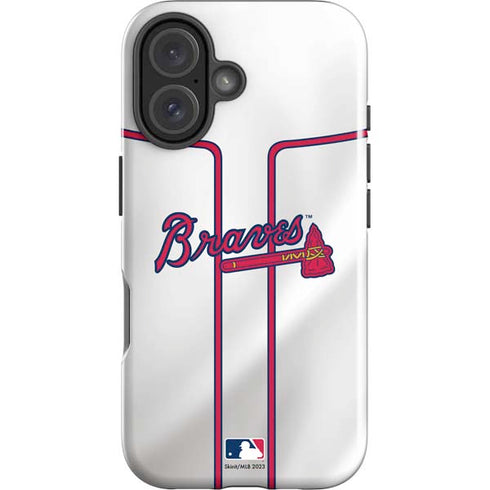 MLB Atlanta Braves Home Jersey iPhone 16 Plus Impact Case