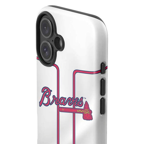 MLB Atlanta Braves Home Jersey iPhone 16 Plus Impact Case