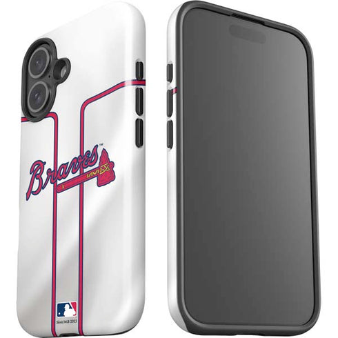 MLB Atlanta Braves Home Jersey iPhone 16 Plus Impact Case