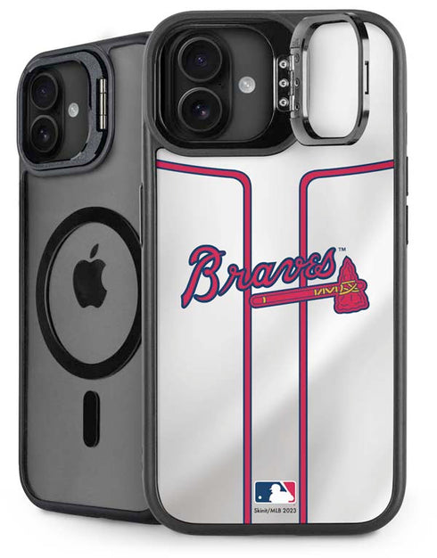 MLB Atlanta Braves Home Jersey iPhone 16 Plus Kickstand Case