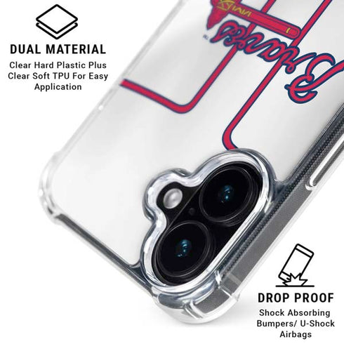 MLB Atlanta Braves Home Jersey iPhone 16 Plus MagSafe Case