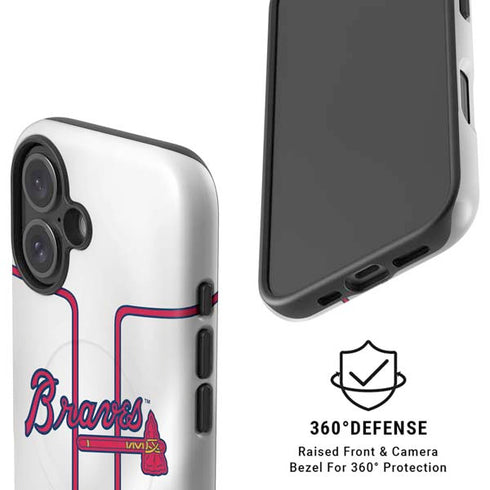 MLB Atlanta Braves Home Jersey iPhone 16 Plus Magsafe Impact Case