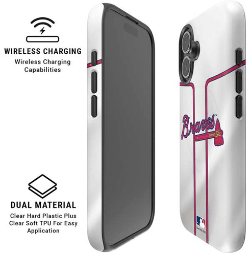 MLB Atlanta Braves Home Jersey iPhone 16 Plus Magsafe Impact Case