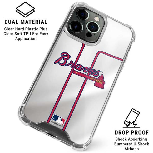 MLB Atlanta Braves Home Jersey iPhone 16 Pro Clear Case
