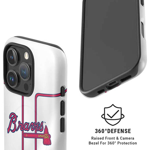 MLB Atlanta Braves Home Jersey iPhone 16 Pro Magsafe Impact Case