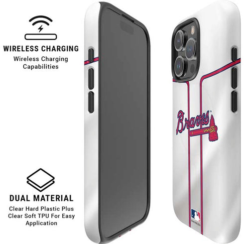 MLB Atlanta Braves Home Jersey iPhone 16 Pro Magsafe Impact Case