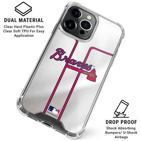 MLB Atlanta Braves Home Jersey iPhone 16 Pro Max Clear Case