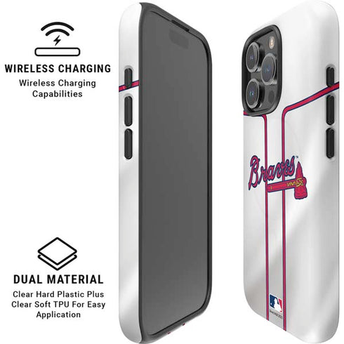 MLB Atlanta Braves Home Jersey iPhone 16 Pro Max Magsafe Impact Case