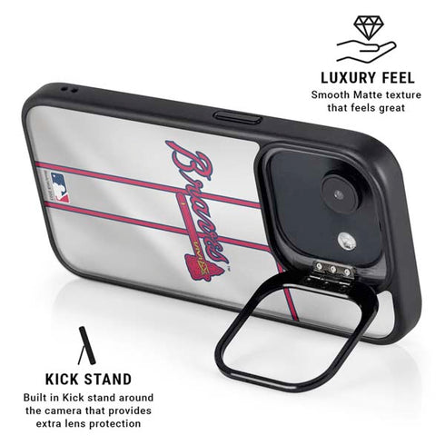 MLB Atlanta Braves Home Jersey iPhone 16e Kickstand Case