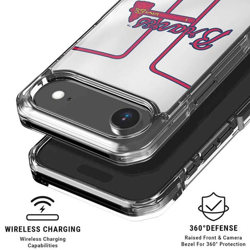 MLB Atlanta Braves Home Jersey iPhone 17 Air Clear Case