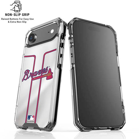 MLB Atlanta Braves Home Jersey iPhone 17 Air Clear Case