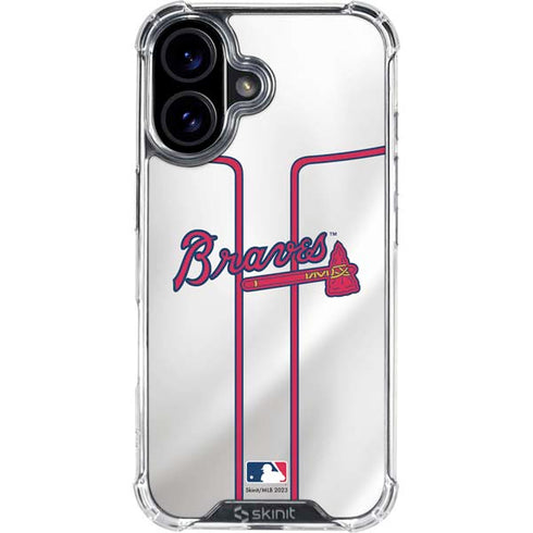MLB Atlanta Braves Home Jersey iPhone 17 Clear Case