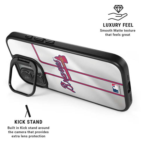 MLB Atlanta Braves Home Jersey iPhone 17 Kickstand Case