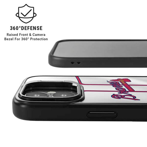 MLB Atlanta Braves Home Jersey iPhone 17 Kickstand Case