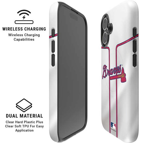 MLB Atlanta Braves Home Jersey iPhone 17 Magsafe Impact Case