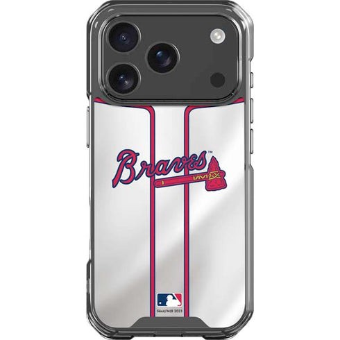 MLB Atlanta Braves Home Jersey iPhone 17 Pro Clear Case