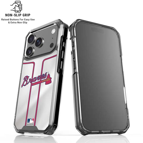 MLB Atlanta Braves Home Jersey iPhone 17 Pro Clear Case
